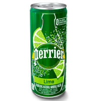 Perrier Lime вода минеральная газированная, ж/б, 0.25 л