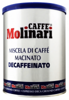 Кофе молотый Molinari Cinque Stelle Decaffeinato, 250 г