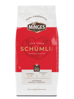 Кофе в зернах MINGES Cafe Creme Schumli 2, 1 кг.