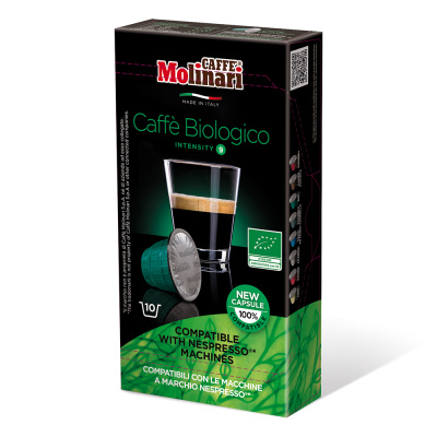 Кофе в капсулах Molinari Caffe Biologico, 10х5г