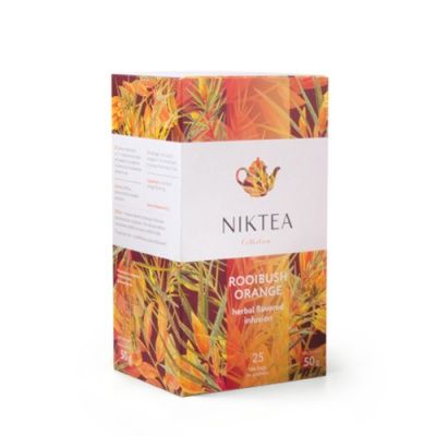 Чай травяной Niktea Rooibush Orange, пакетики 25x2 гр. Чай травяной Niktea Rooibush Orange, пакетики 25x2 гр.