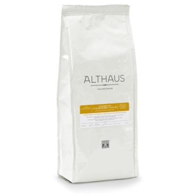 Чай травяной Althaus Rooibos Strawberry Cream, 250гр. Чай травяной Althaus Rooibos Strawberry Cream, 250гр.