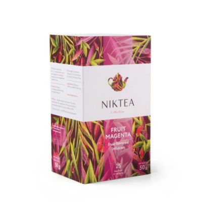 Чай фруктовый Niktea Fruit Magenta, пакетики 25x2 гр. Чай фруктовый Niktea Fruit Magenta, пакетики 25x2 гр.